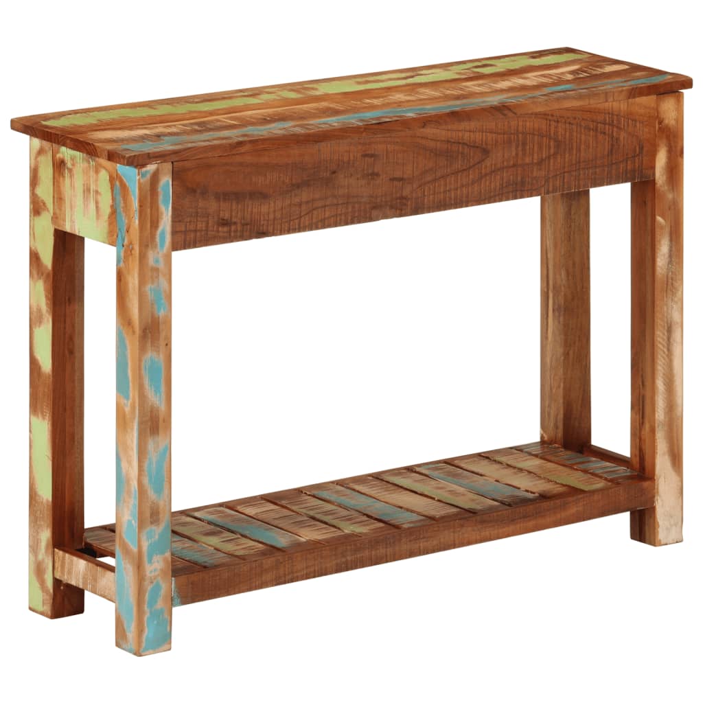 vidaXL Masă consolă, 110x30x76 cm, lemn masiv reciclat vidaXL Masă consolă, 110x30x76 cm, lemn masiv reciclat
