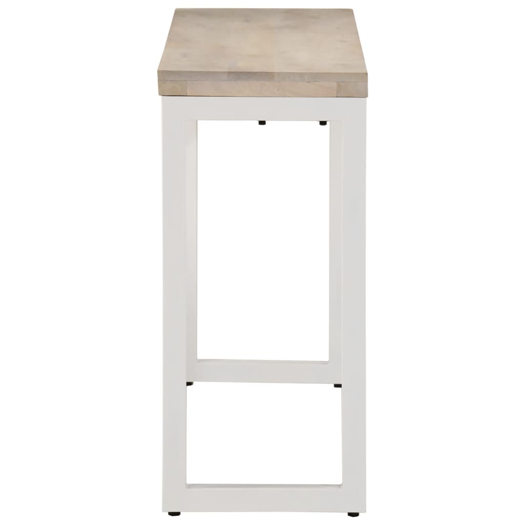 vidaXL Masă Consolă Maro 110x35x76 cm Lemn de Mango și Fier vidaXL Masă Consolă Maro 110x35x76 cm Lemn de Mango și Fier
