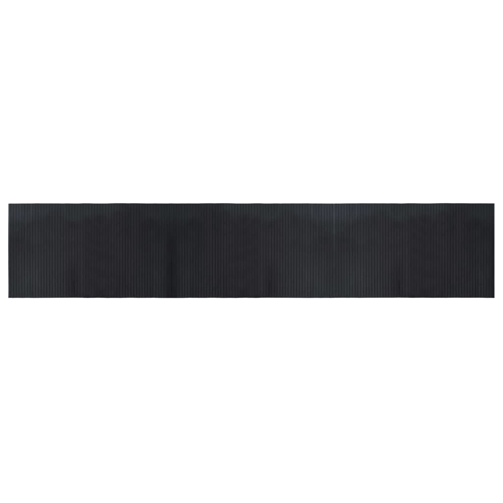 vidaXL Covor dreptunghiular, negru, 60x300 cm, bambus