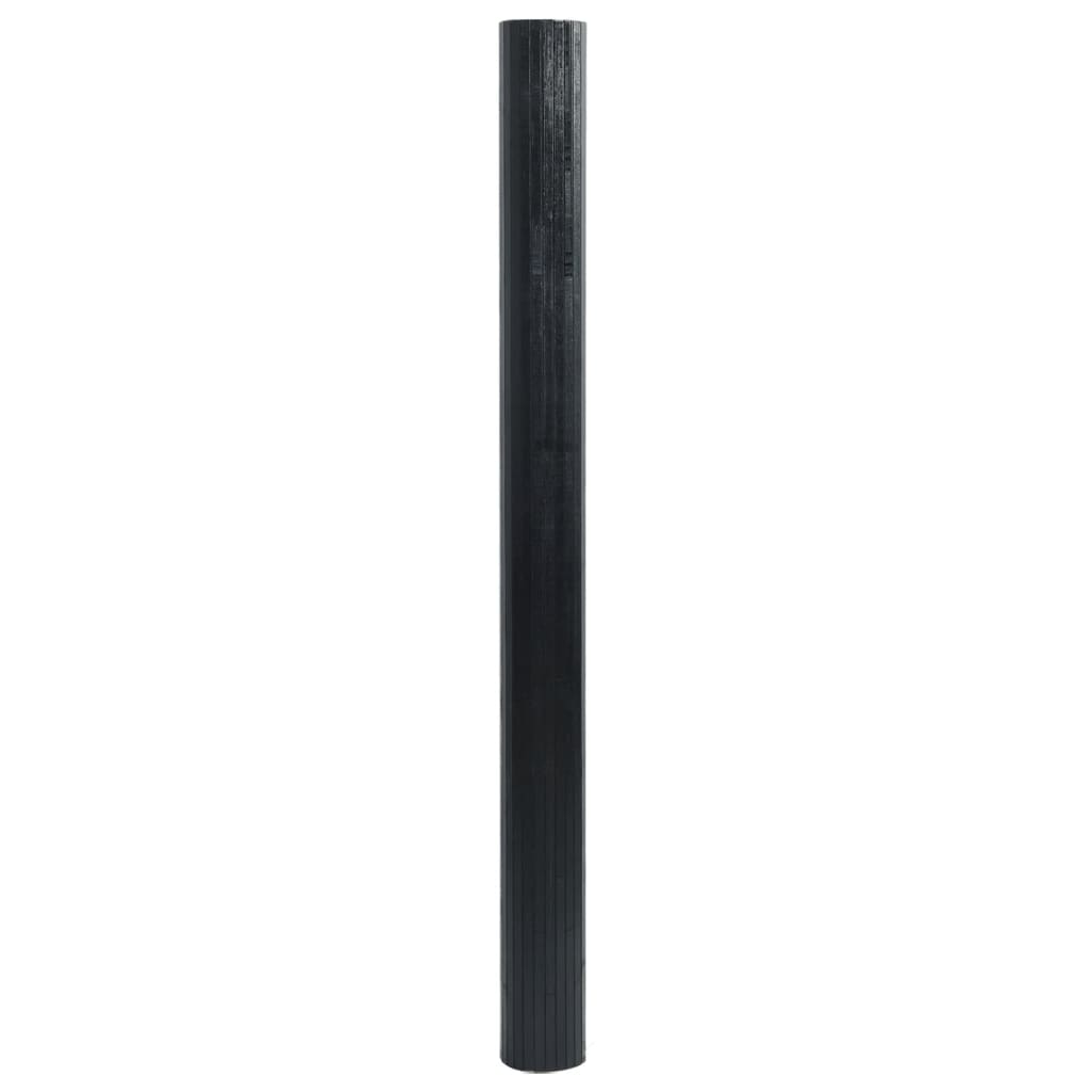 vidaXL Covor dreptunghiular, negru, 60x400 cm, bambus