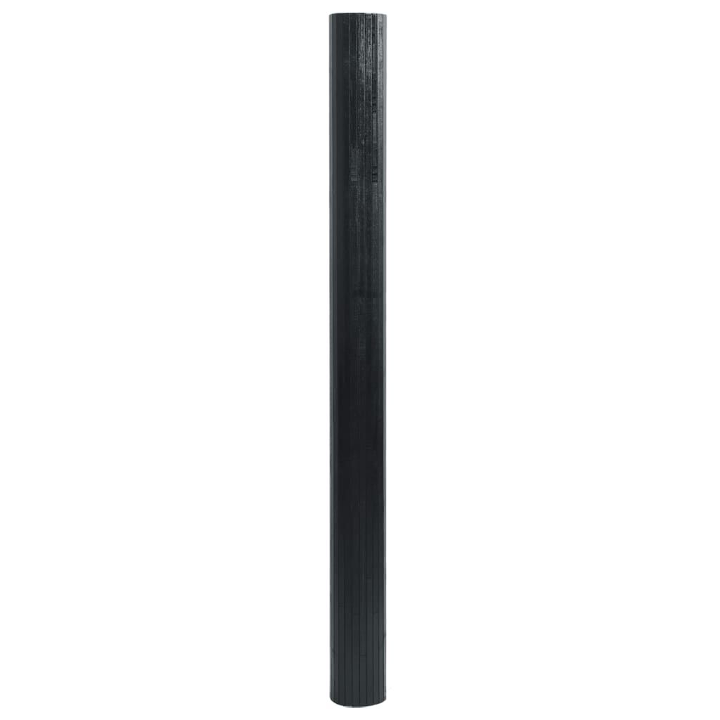 vidaXL Covor dreptunghiular, negru, 60x500 cm, bambus