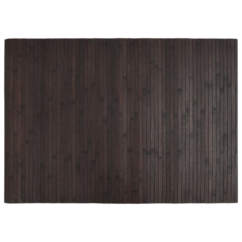 vidaXL Covor dreptunghiular, maro închis, 70x100 cm, bambus