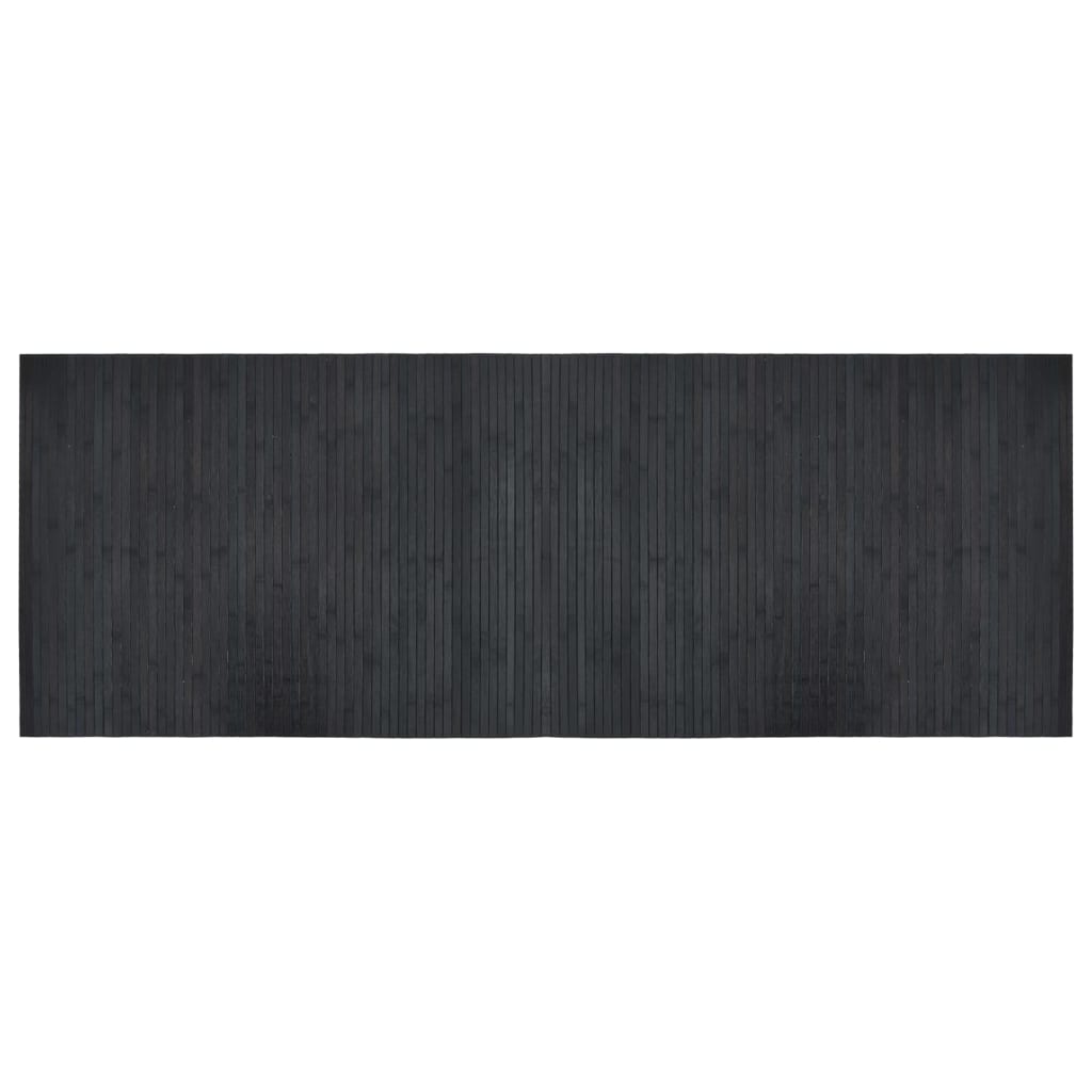 vidaXL Covor dreptunghiular, gri, 70x200 cm, bambus