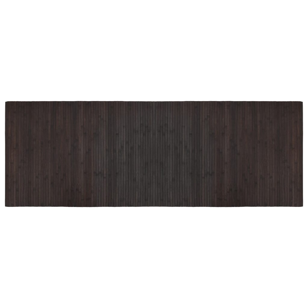 vidaXL Covor dreptunghiular, maro închis, 70x200 cm, bambus