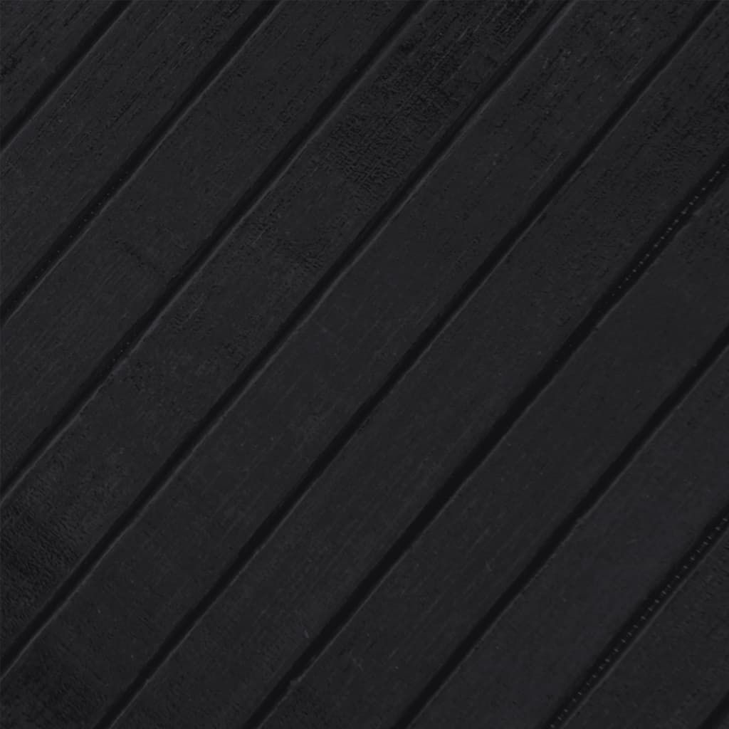 vidaXL Covor dreptunghiular, negru, 70x300 cm, bambus