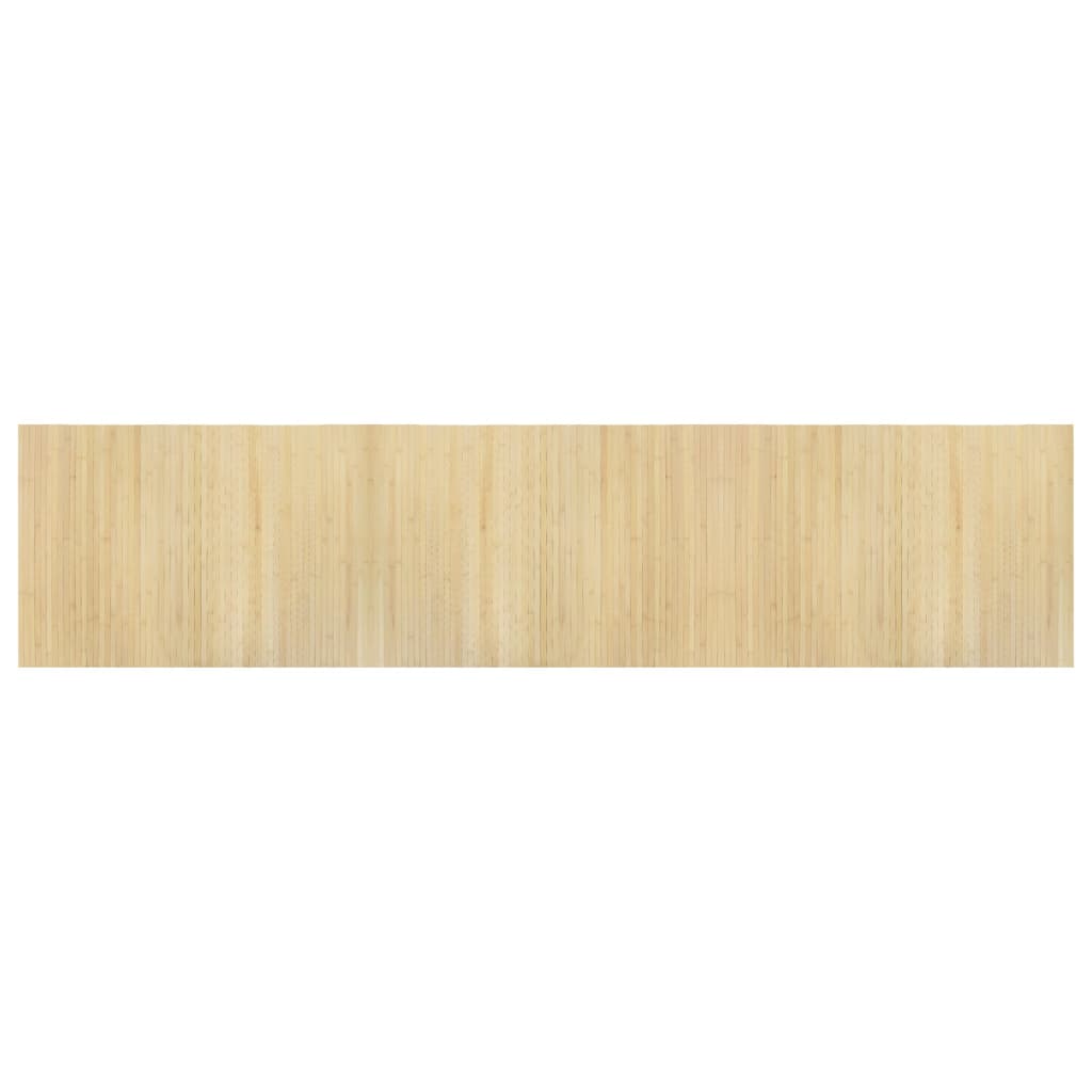 vidaXL Covor dreptunghiular, natural deschis, 70x300 cm, bambus