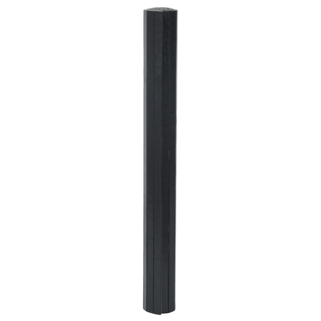 vidaXL Covor dreptunghiular, negru, 70x500 cm, bambus