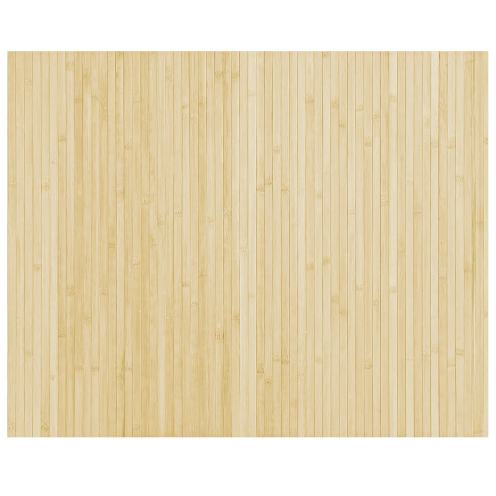 vidaXL Covor dreptunghiular, natural deschis, 80x100 cm, bambus