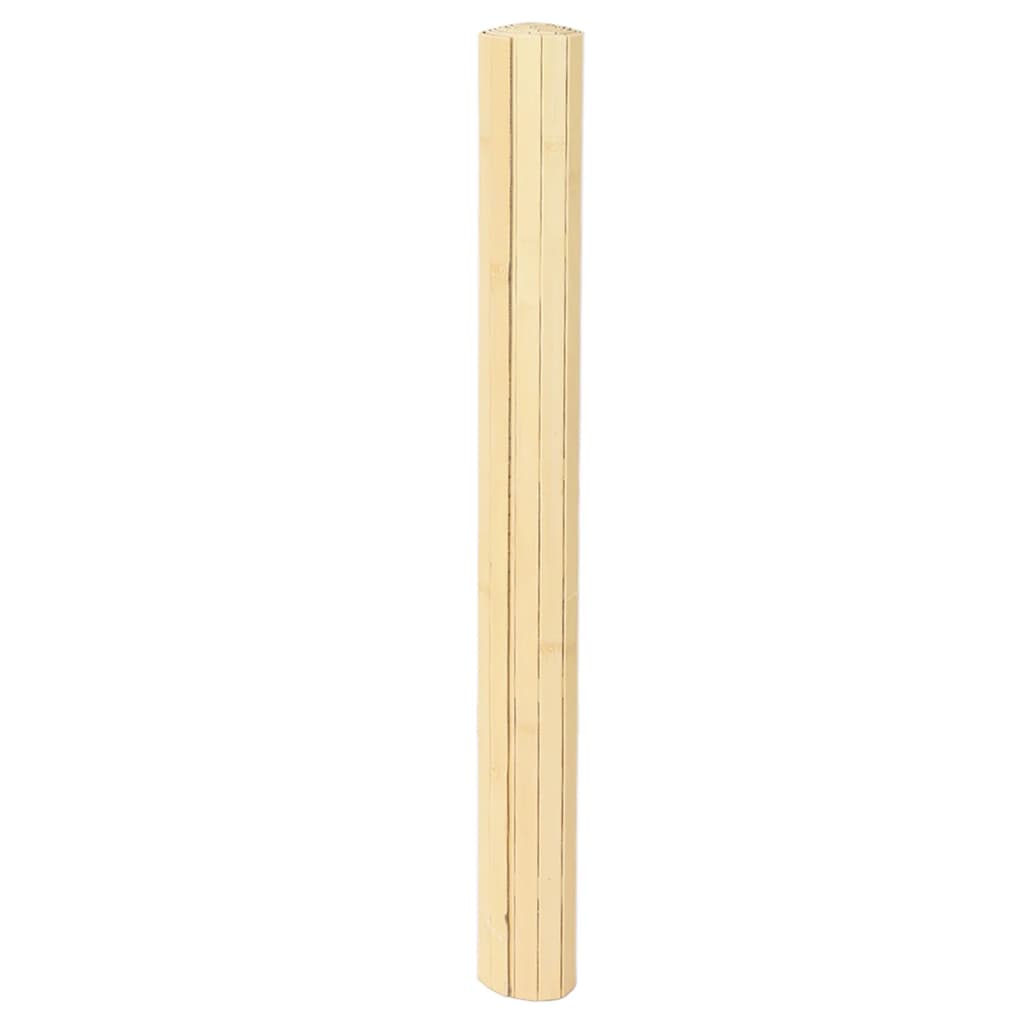 vidaXL Covor dreptunghiular, natural deschis, 80x100 cm, bambus