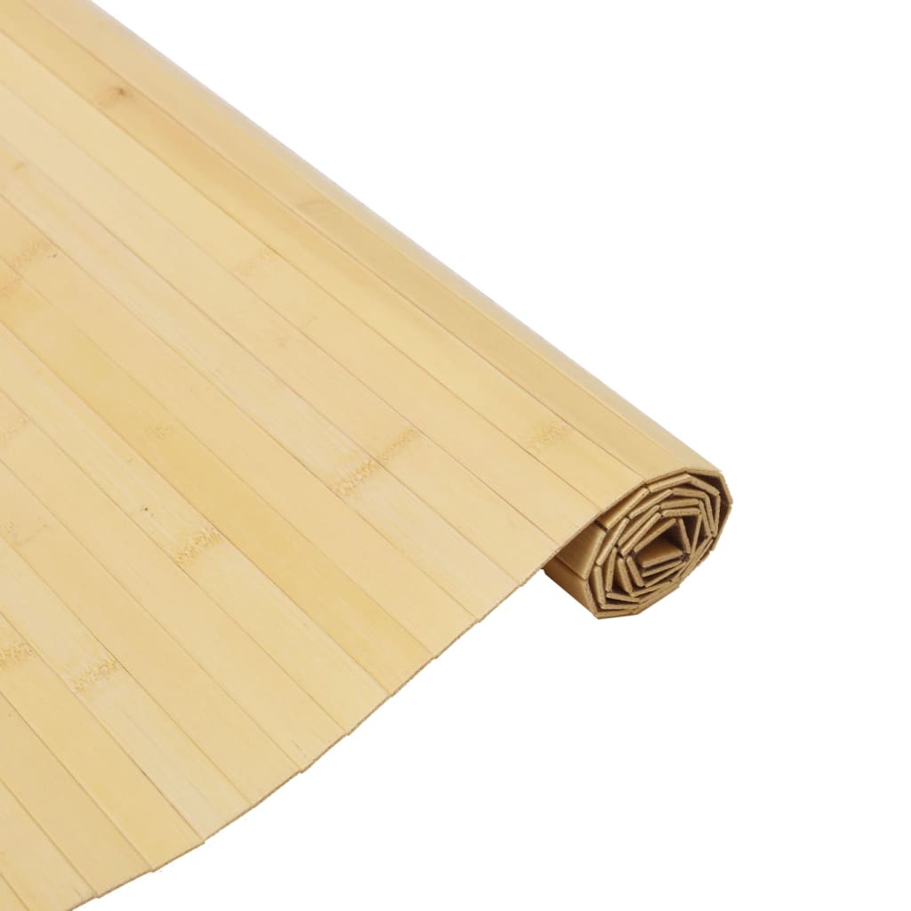 vidaXL Covor dreptunghiular, natural deschis, 80x100 cm, bambus