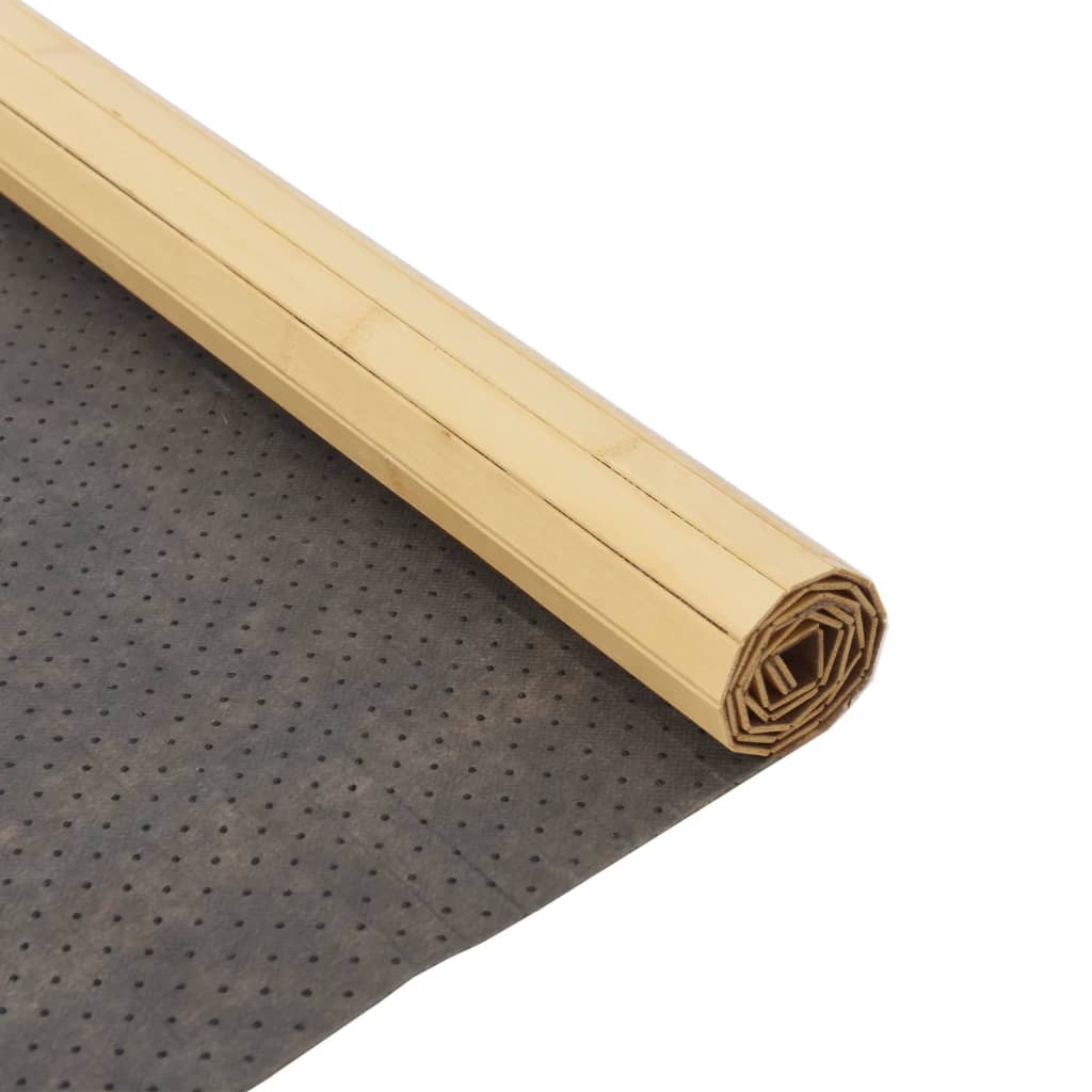 vidaXL Covor dreptunghiular, natural deschis, 80x100 cm, bambus