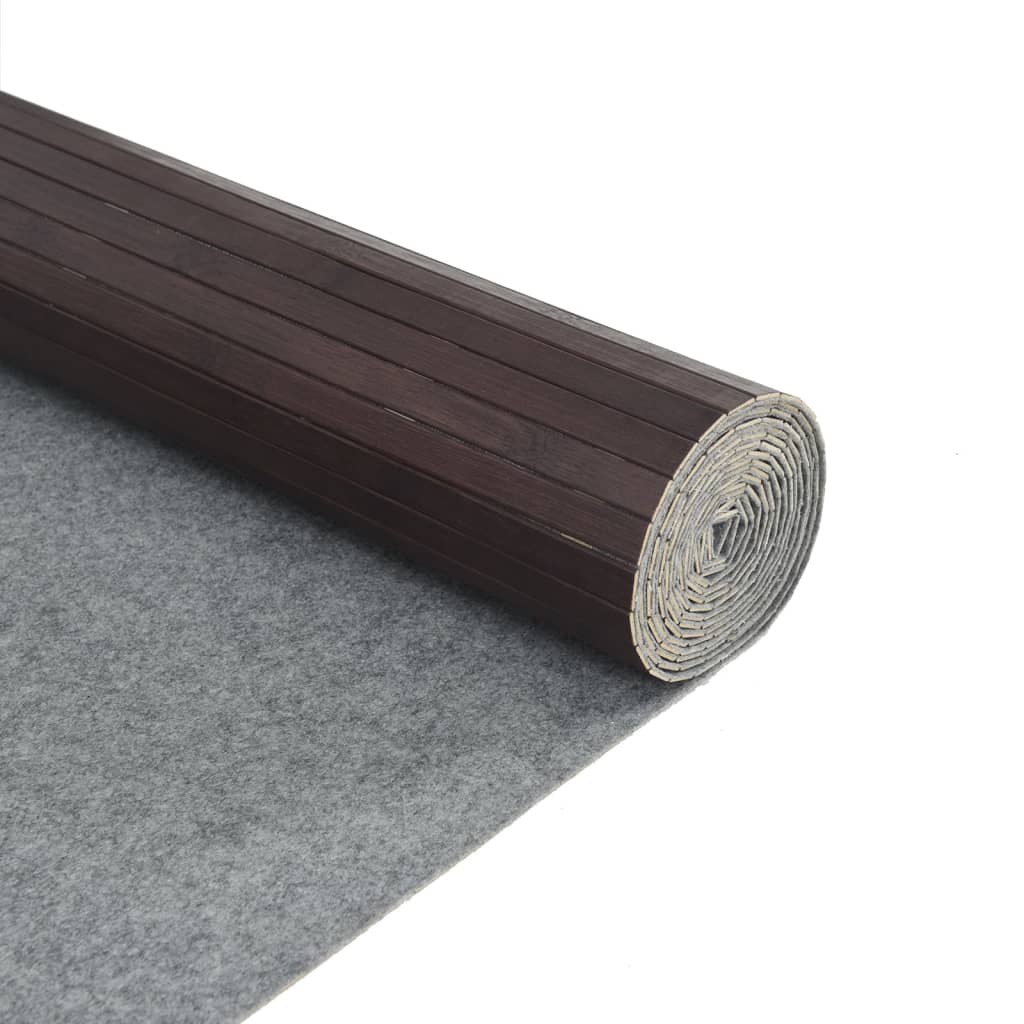 vidaXL Covor dreptunghiular, maro închis, 80x100 cm, bambus vidaXL Covor dreptunghiular, maro închis, 80x100 cm, bambus
