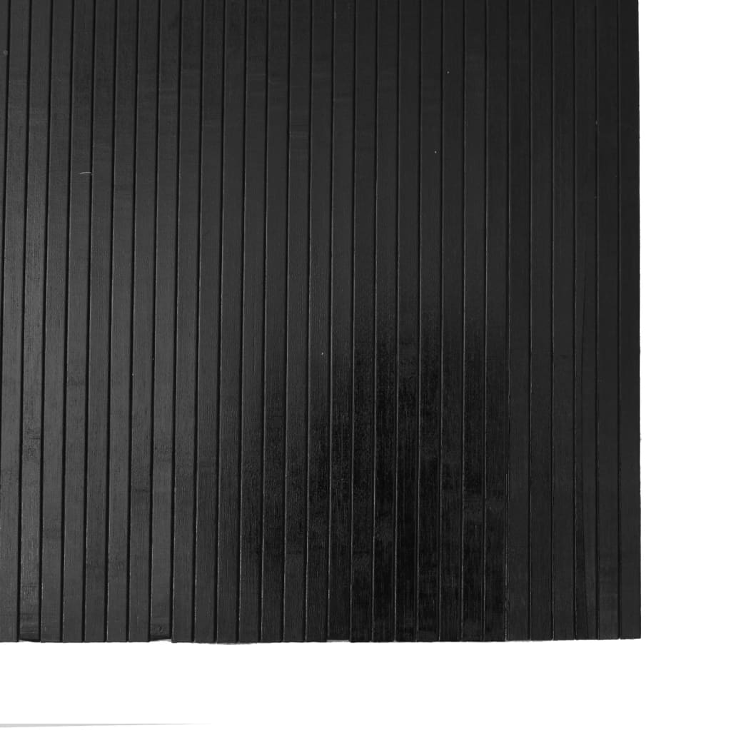 vidaXL Covor dreptunghiular, negru, 80x300 cm, bambus
