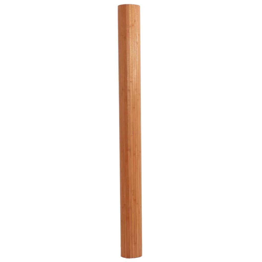 vidaXL Covor dreptunghiular, maro, 80x300 cm, bambus