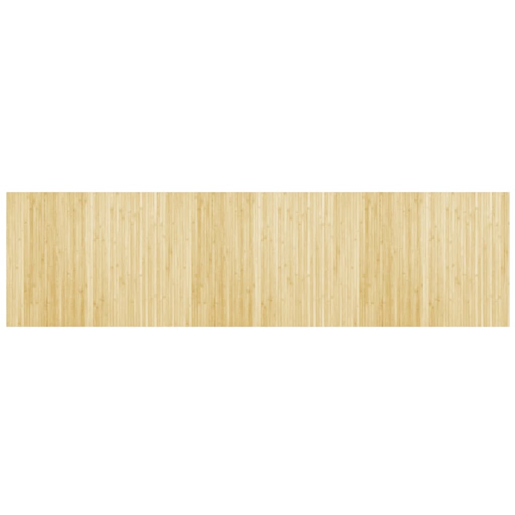 vidaXL Covor dreptunghiular, natural deschis, 80x300 cm, bambus