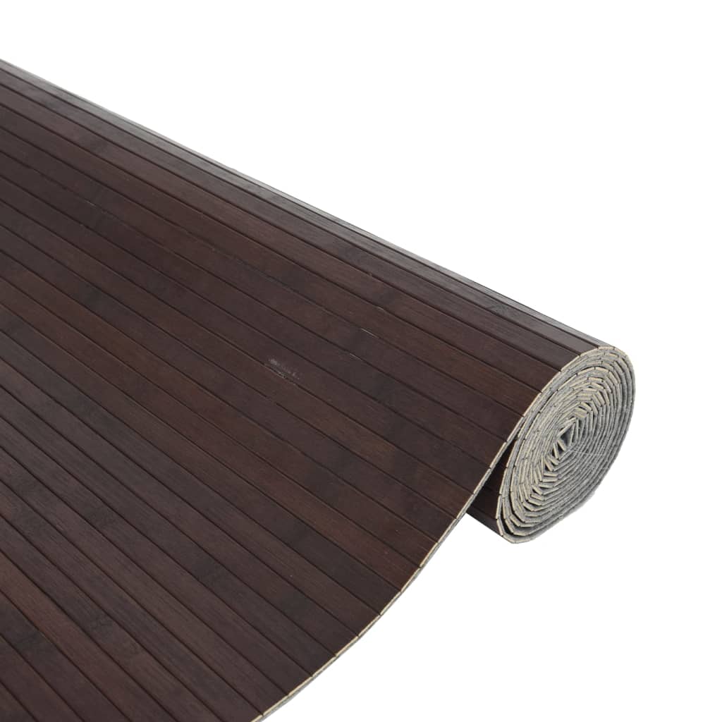 vidaXL Covor dreptunghiular, maro închis, 80x300 cm, bambus