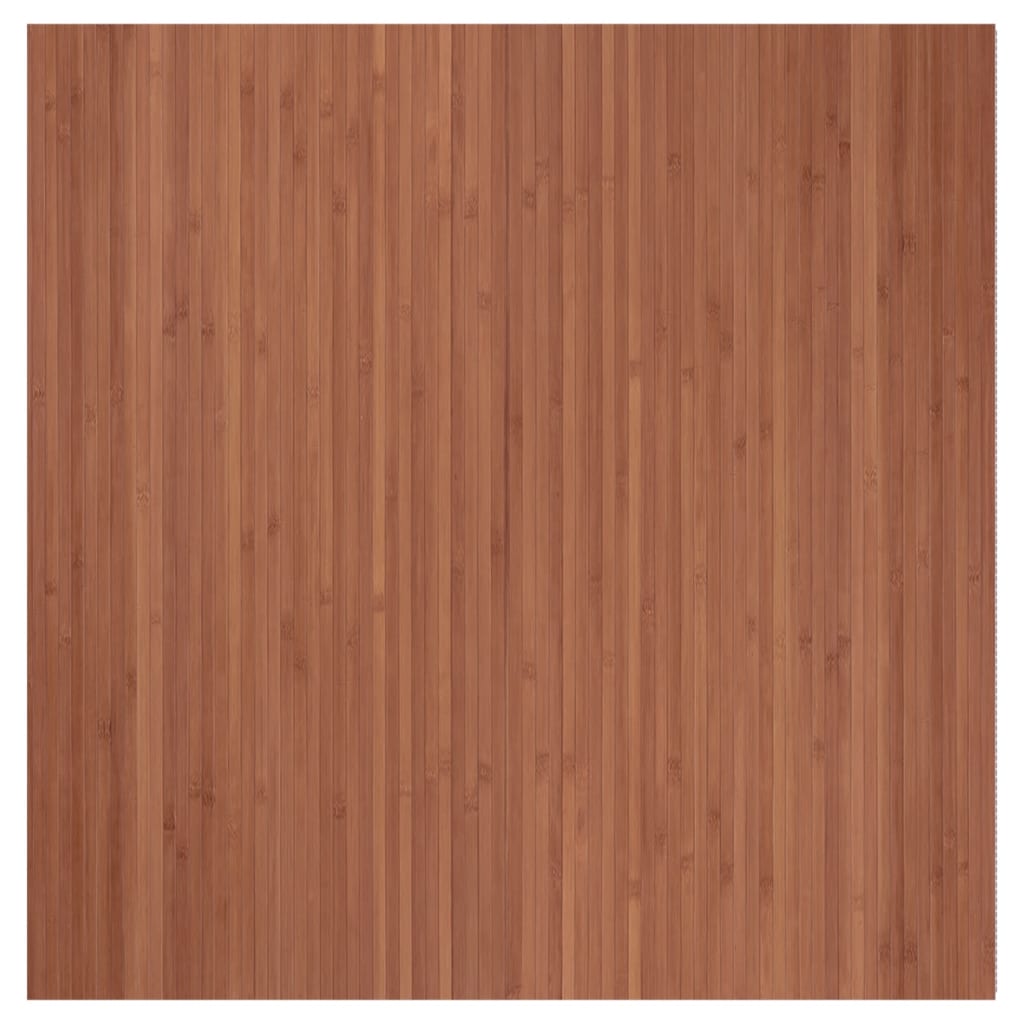 vidaXL Covor dreptunghiular, maro, 100x100 cm, bambus