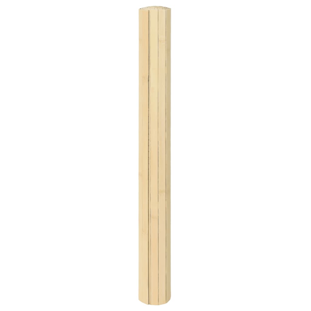 vidaXL Covor dreptunghiular, natural deschis, 100x100 cm, bambus