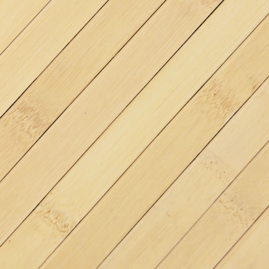 vidaXL Covor dreptunghiular, natural deschis, 100x100 cm, bambus