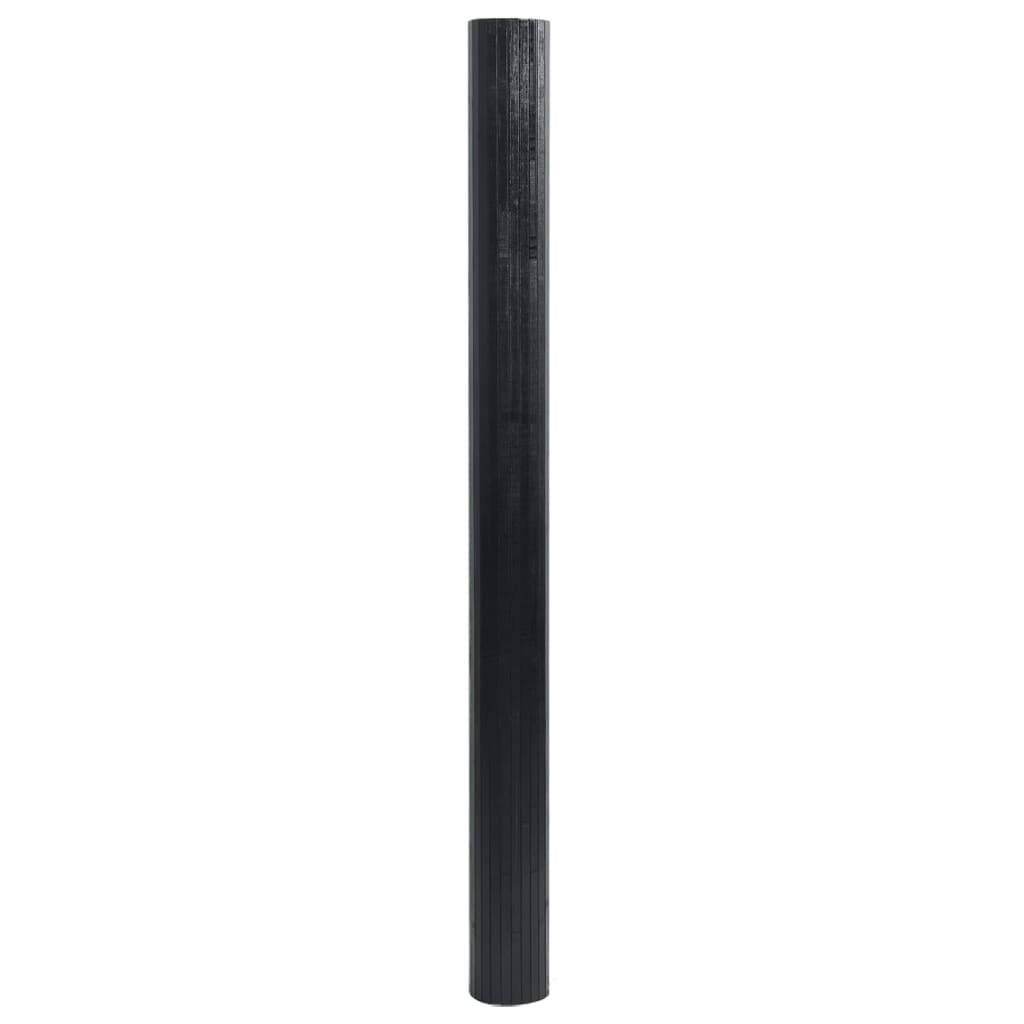 vidaXL Covor dreptunghiular, negru, 100x200 cm, bambus vidaXL Covor dreptunghiular, negru, 100x200 cm, bambus