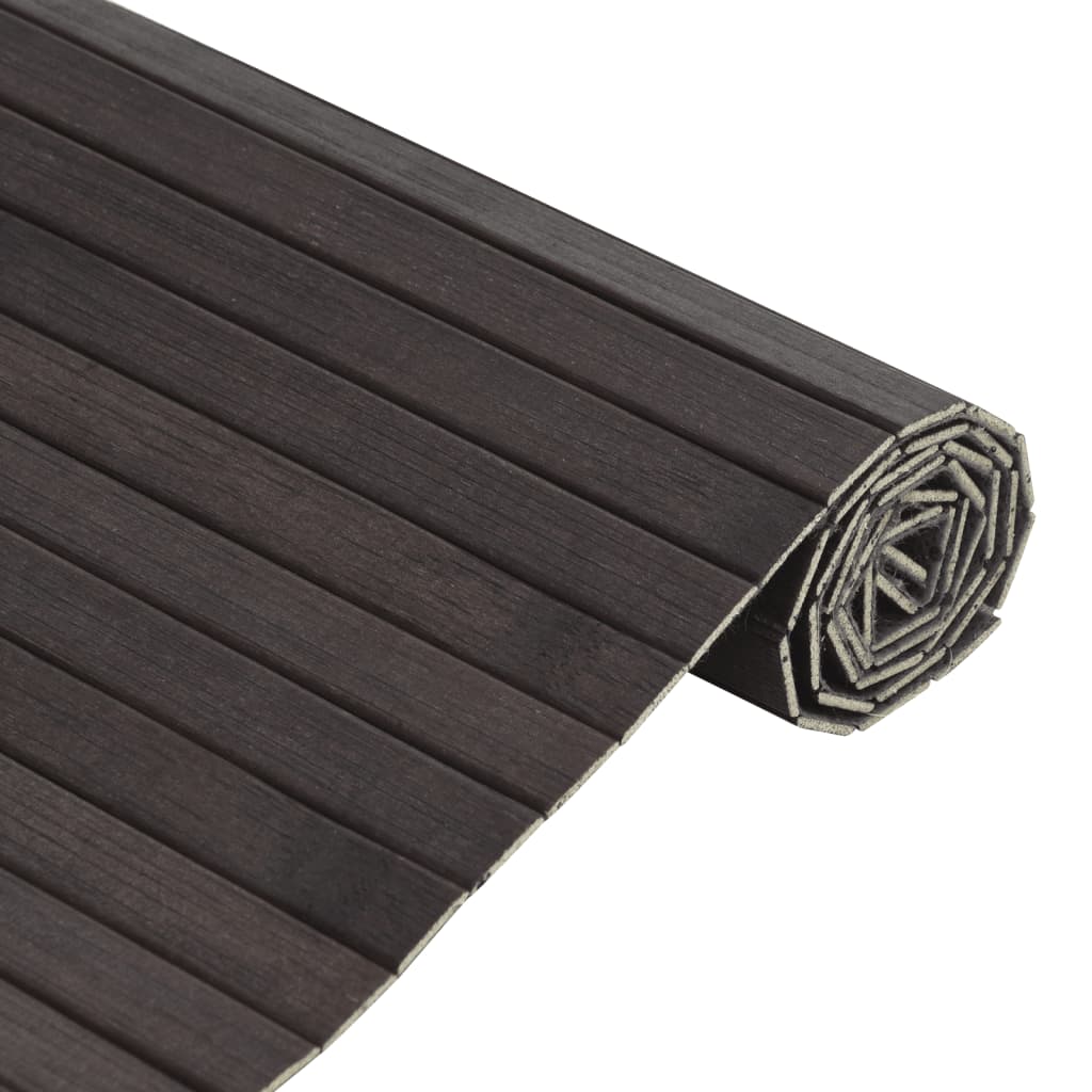 vidaXL Covor dreptunghiular, maro închis, 100x200 cm, bambus vidaXL Covor dreptunghiular, maro închis, 100x200 cm, bambus
