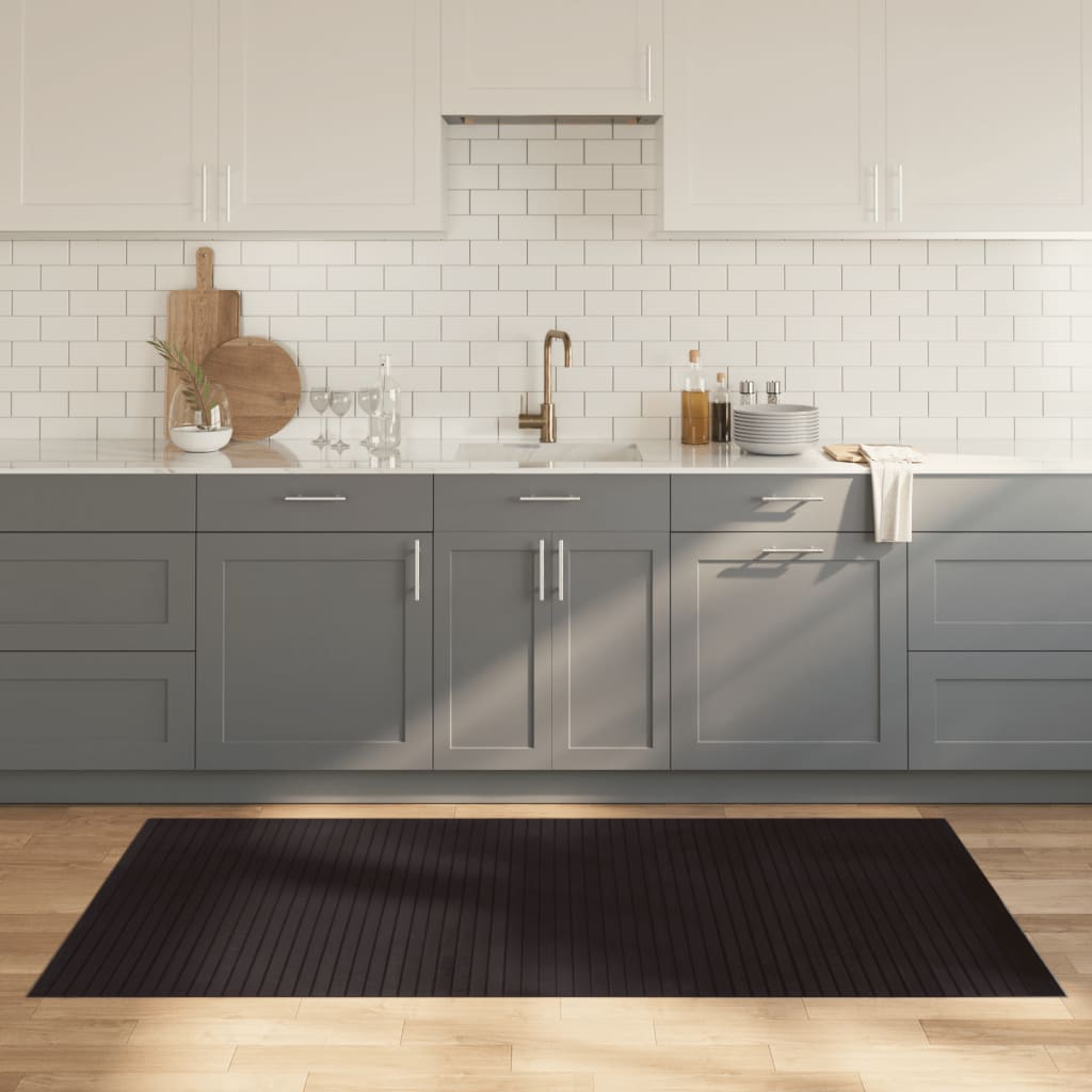 vidaXL Covor dreptunghiular, maro închis, 100x200 cm, bambus vidaXL Covor dreptunghiular, maro închis, 100x200 cm, bambus