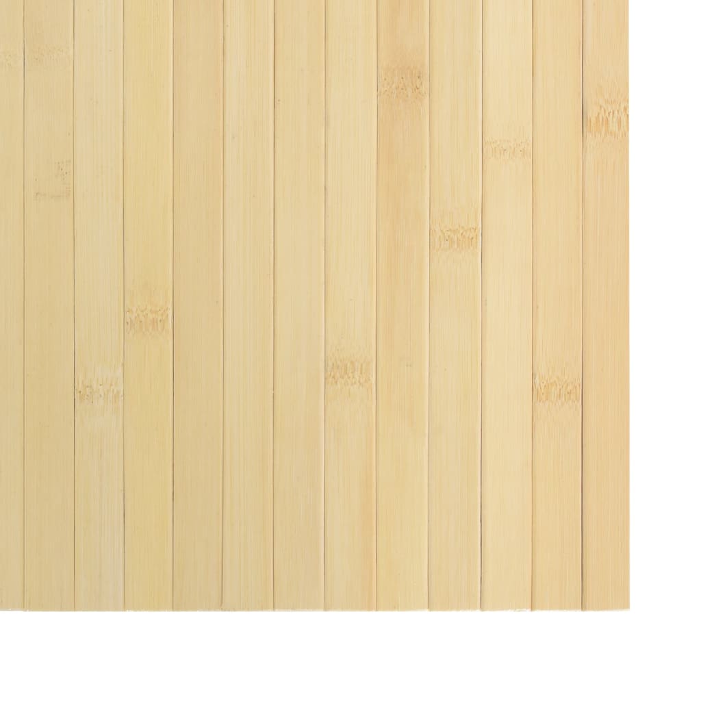 vidaXL Covor dreptunghiular, natural deschis, 100x300 cm, bambus