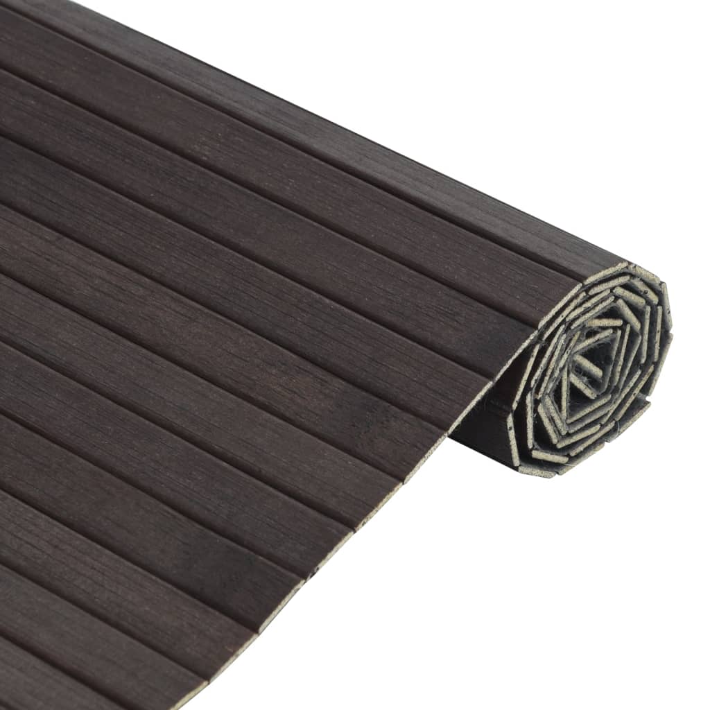 vidaXL Covor dreptunghiular, maro închis, 100x300 cm, bambus vidaXL Covor dreptunghiular, maro închis, 100x300 cm, bambus