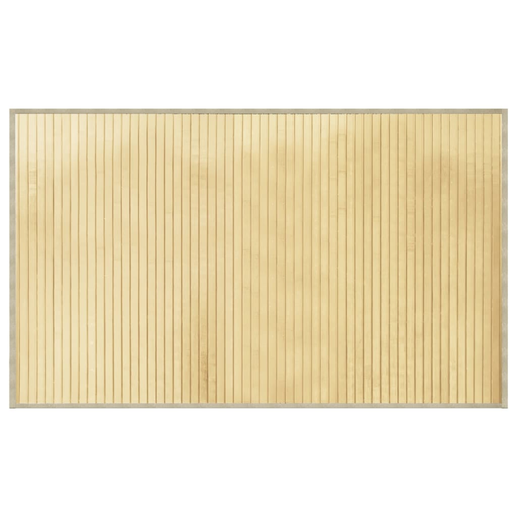 vidaXL Covor dreptunghiular, natural deschis, 60x100 cm, bambus