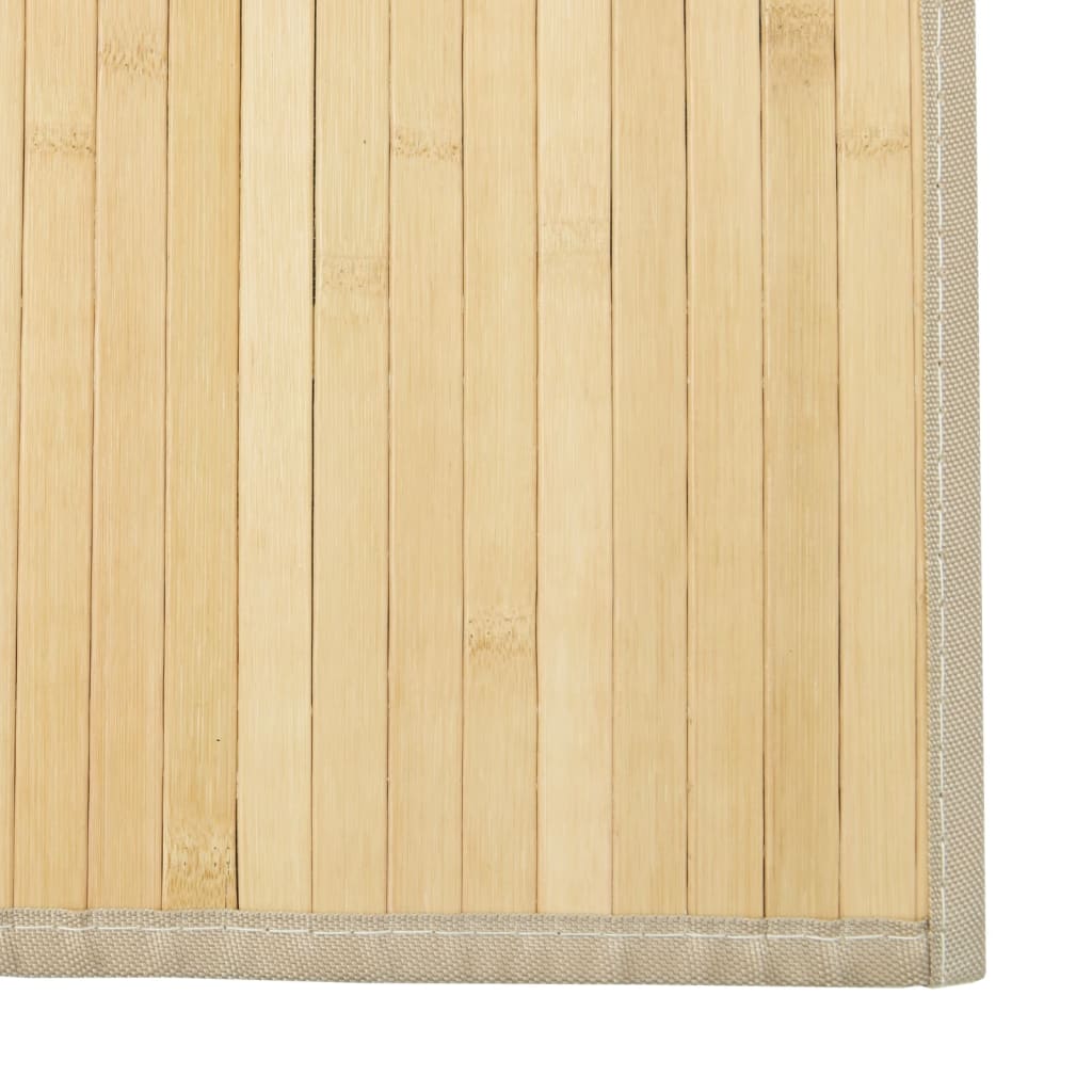 vidaXL Covor dreptunghiular, natural deschis, 60x100 cm, bambus