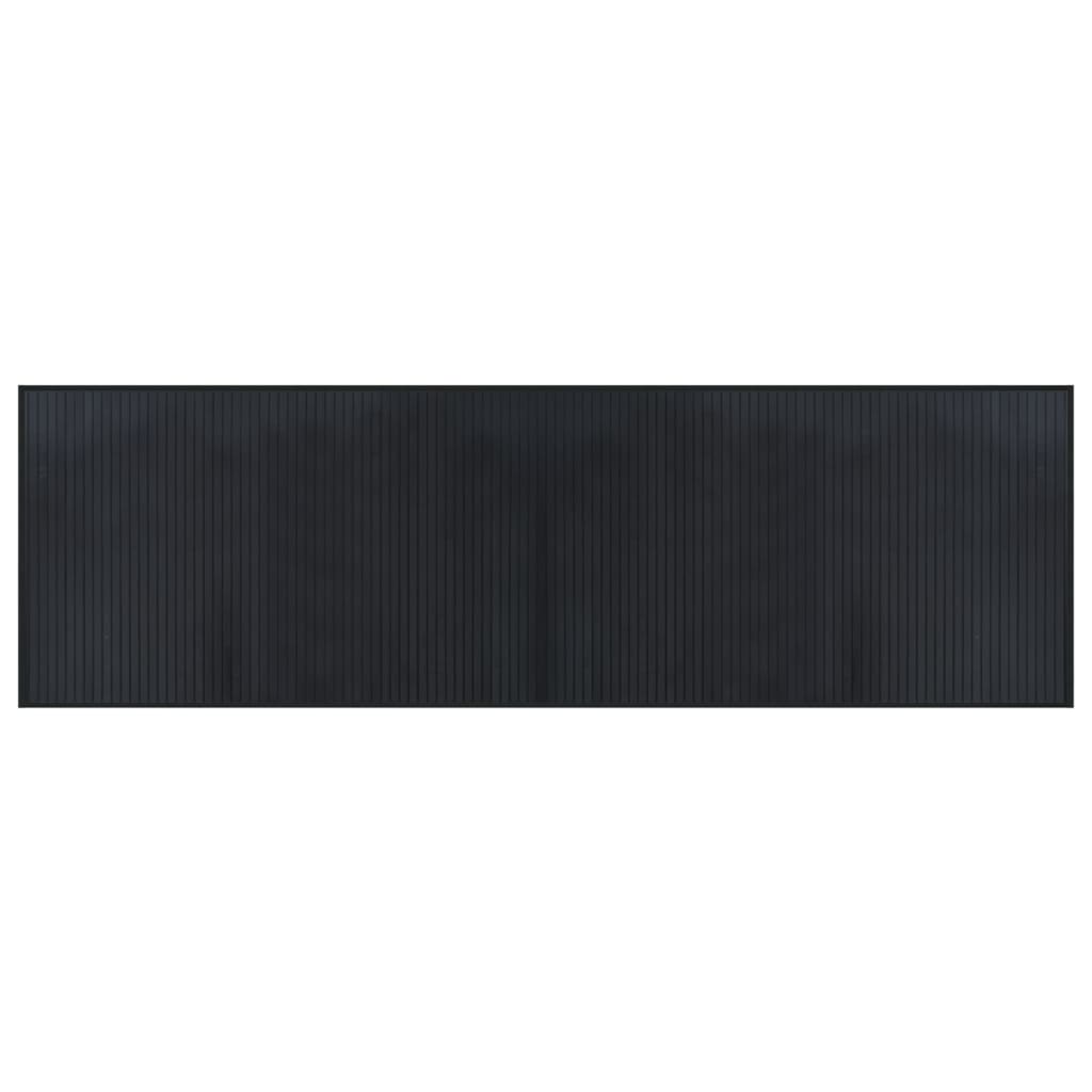 vidaXL Covor dreptunghiular, negru, 60x200 cm, bambus vidaXL Covor dreptunghiular, negru, 60x200 cm, bambus