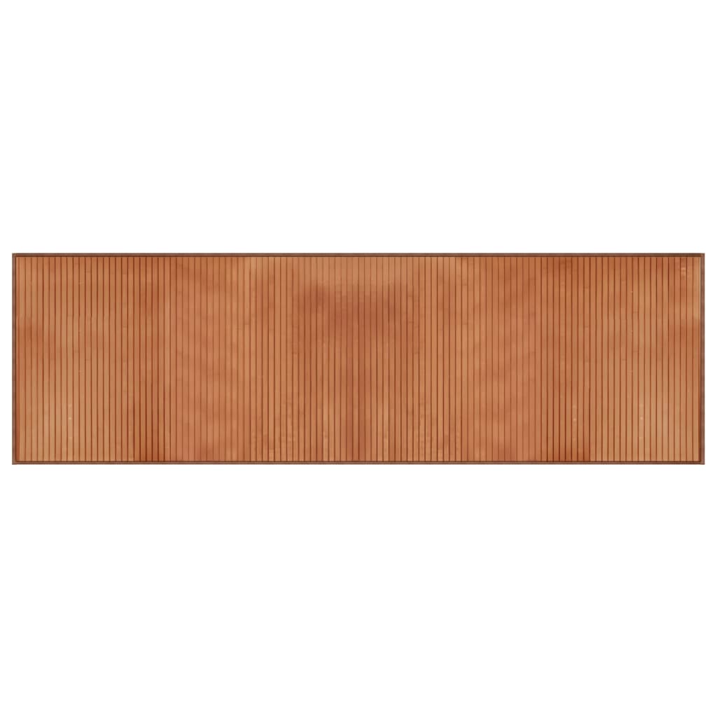 vidaXL Covor dreptunghiular, maro, 60x200 cm, bambus
