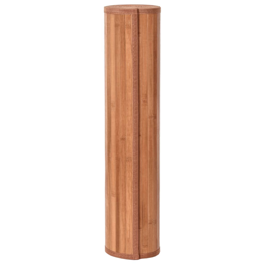 vidaXL Covor dreptunghiular, maro, 60x200 cm, bambus