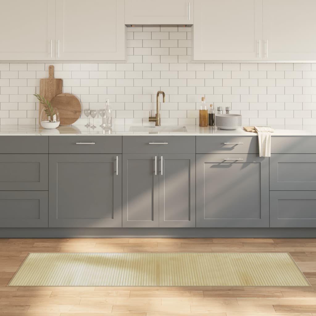 vidaXL Covor dreptunghiular, natural deschis, 60x200 cm, bambus