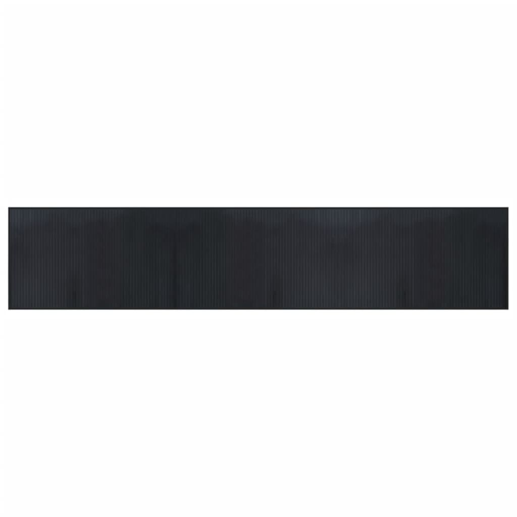vidaXL Covor dreptunghiular, negru, 60x300 cm, bambus