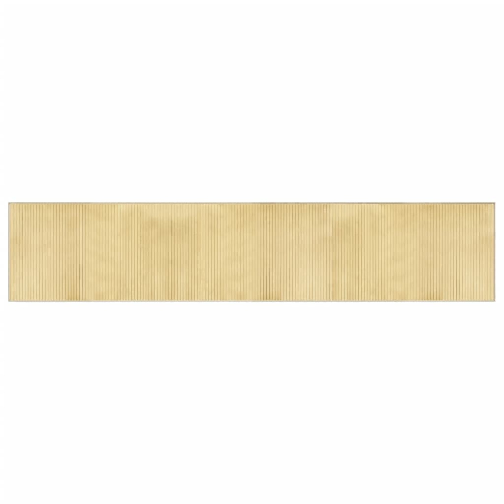 vidaXL Covor dreptunghiular, natural deschis, 60x300 cm, bambus
