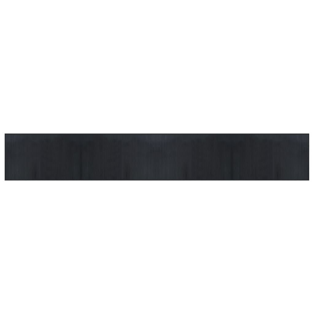 vidaXL Covor dreptunghiular, negru, 60x400 cm, bambus