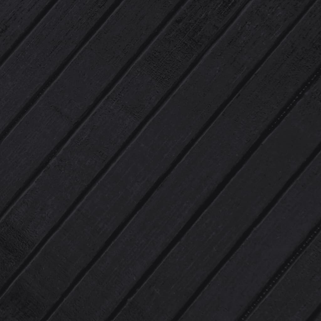 vidaXL Covor dreptunghiular, negru, 60x400 cm, bambus
