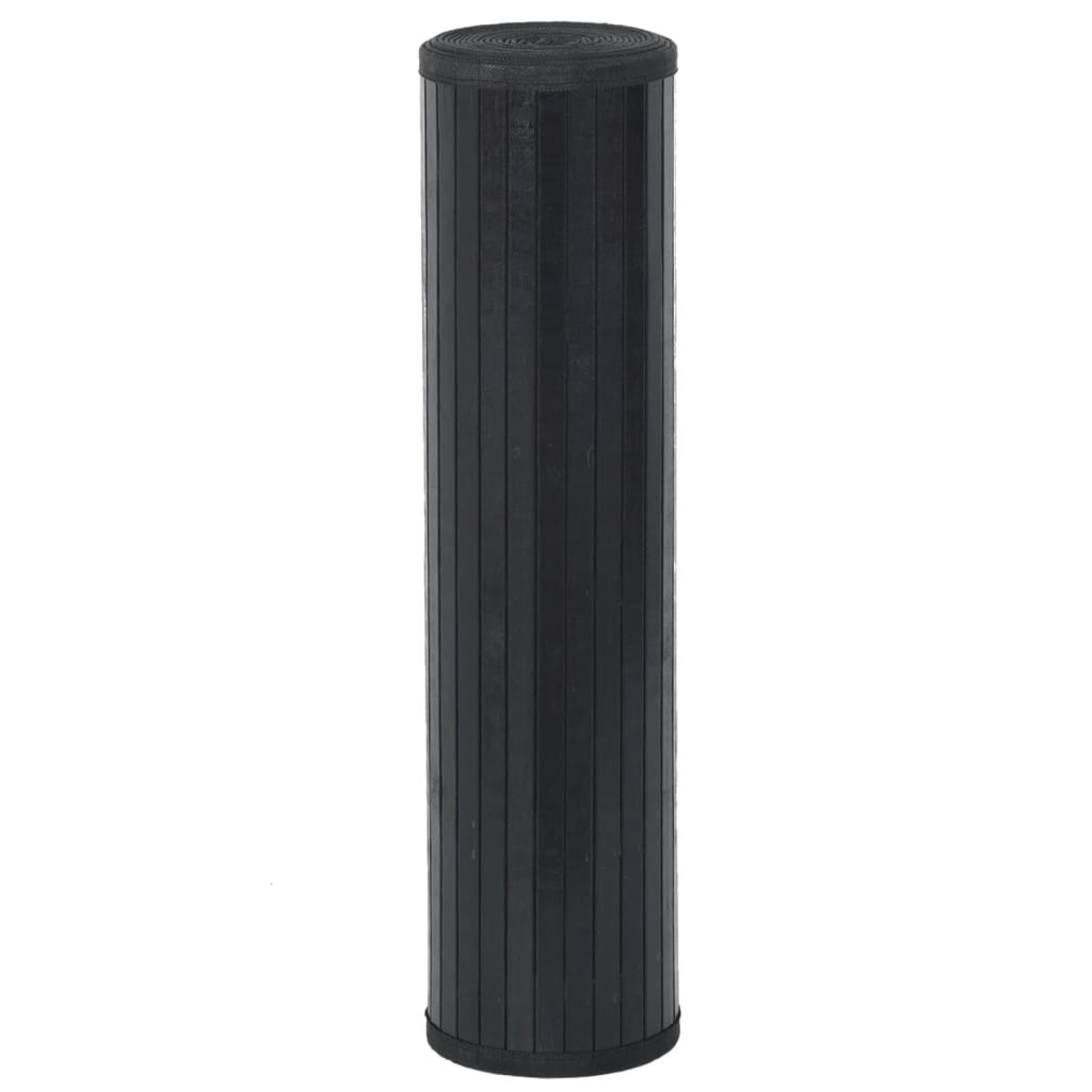 vidaXL Covor dreptunghiular, negru, 60x1000 cm, bambus vidaXL Covor dreptunghiular, negru, 60x1000 cm, bambus