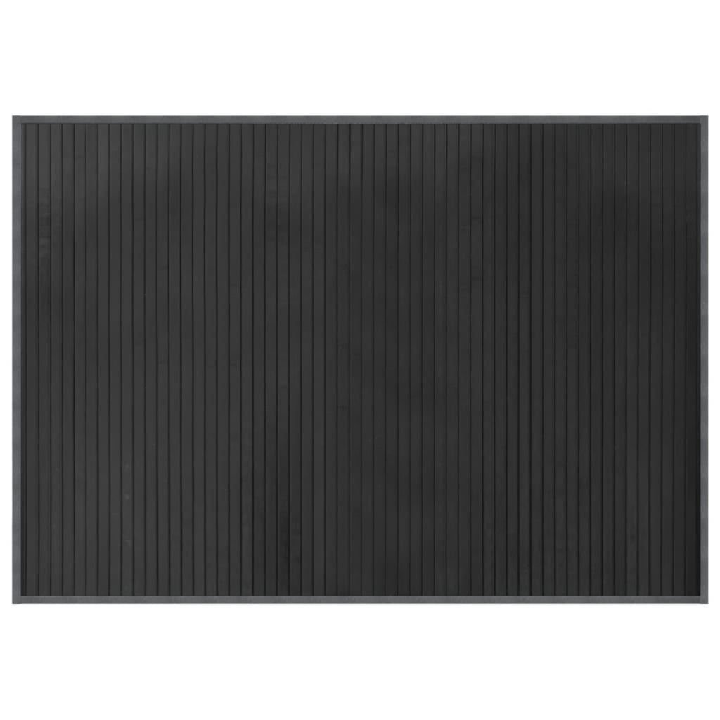 vidaXL Covor dreptunghiular, gri, 70x100 cm, bambus vidaXL Covor dreptunghiular, gri, 70x100 cm, bambus