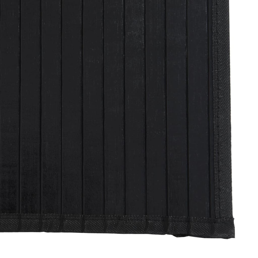 vidaXL Covor dreptunghiular, negru, 70x300 cm, bambus