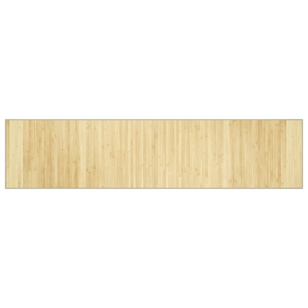 vidaXL Covor dreptunghiular, natural deschis, 70x300 cm, bambus
