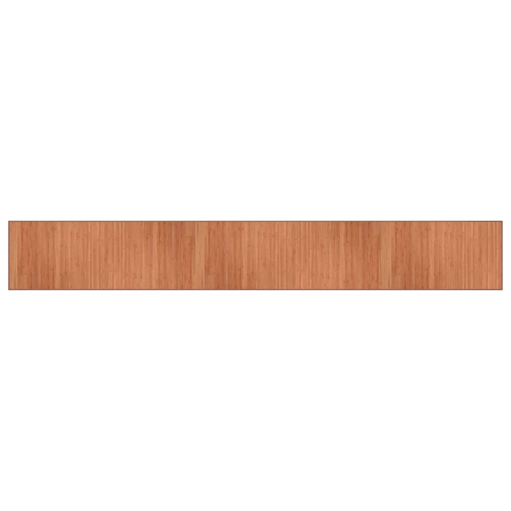 vidaXL Covor dreptunghiular, maro, 70x500 cm, bambus