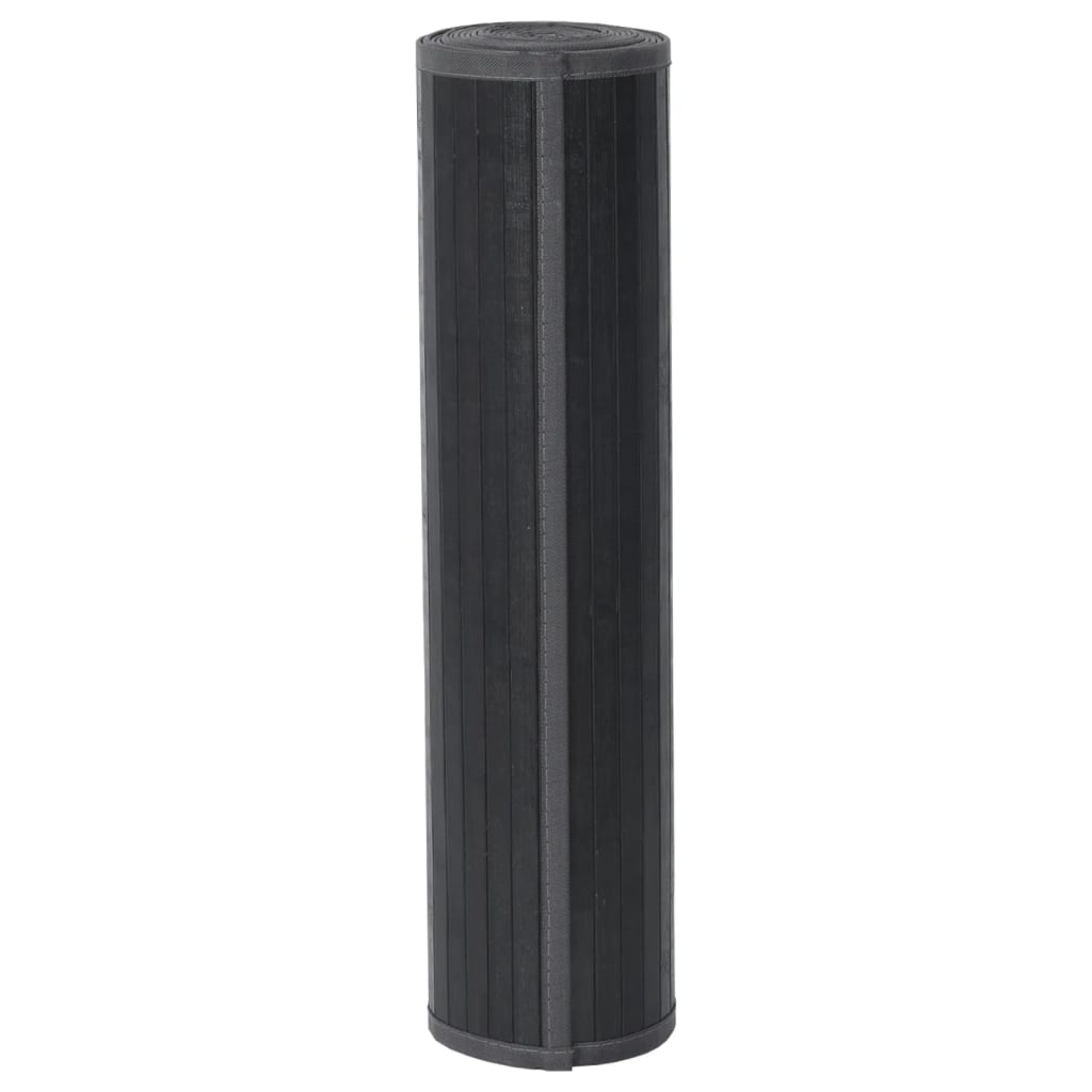 vidaXL Covor dreptunghiular, gri, 70x1000 cm, bambus