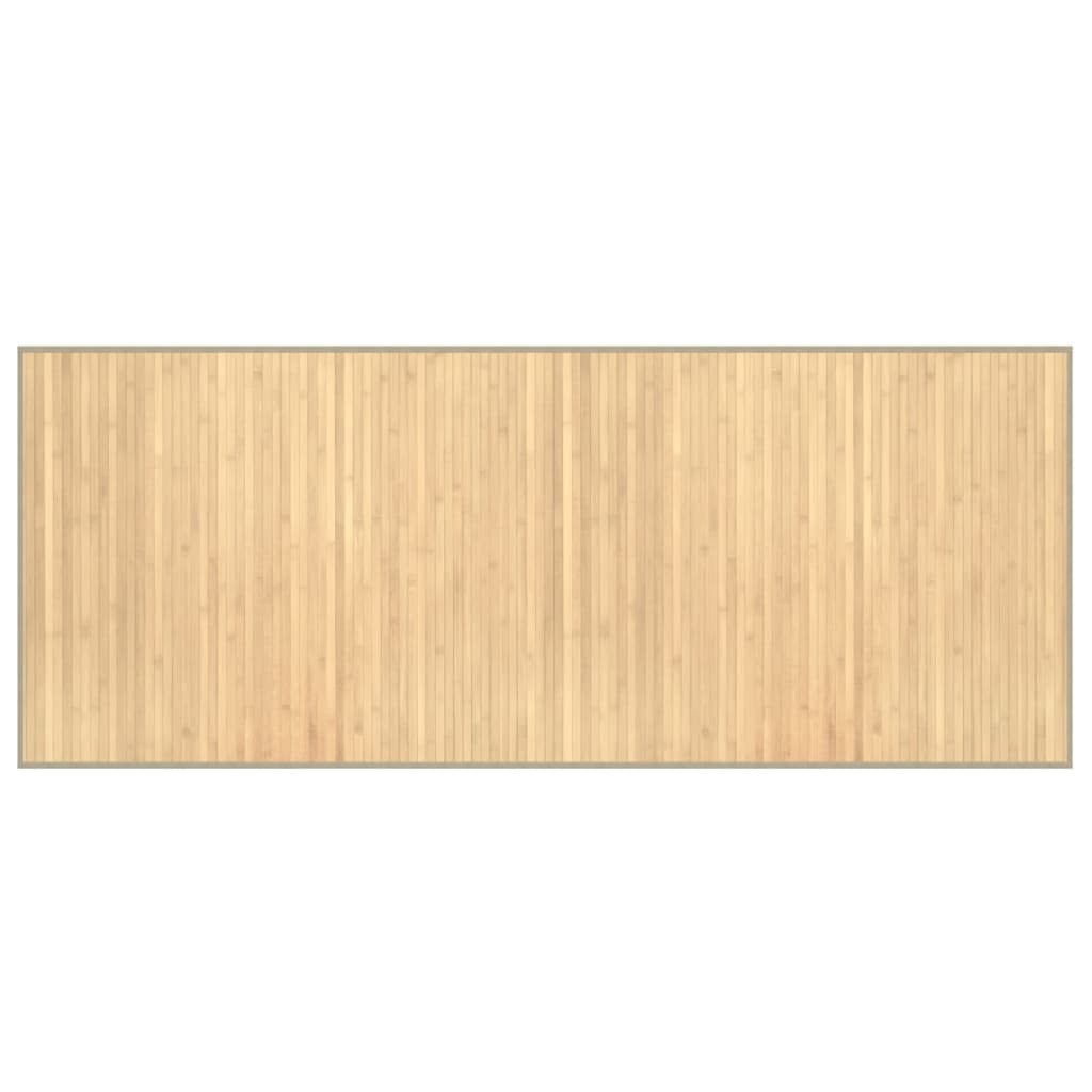 vidaXL Covor dreptunghiular, natural deschis, 80x200 cm, bambus