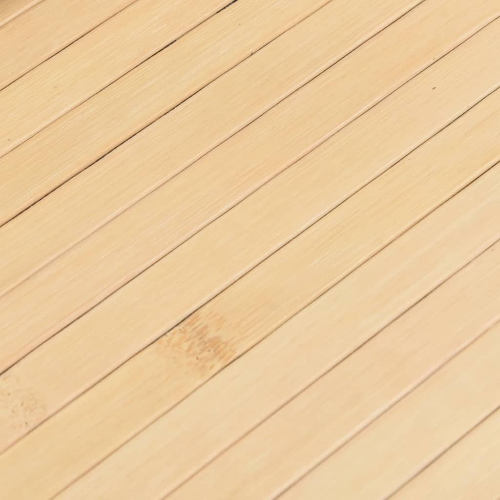 vidaXL Covor dreptunghiular, natural deschis, 80x200 cm, bambus