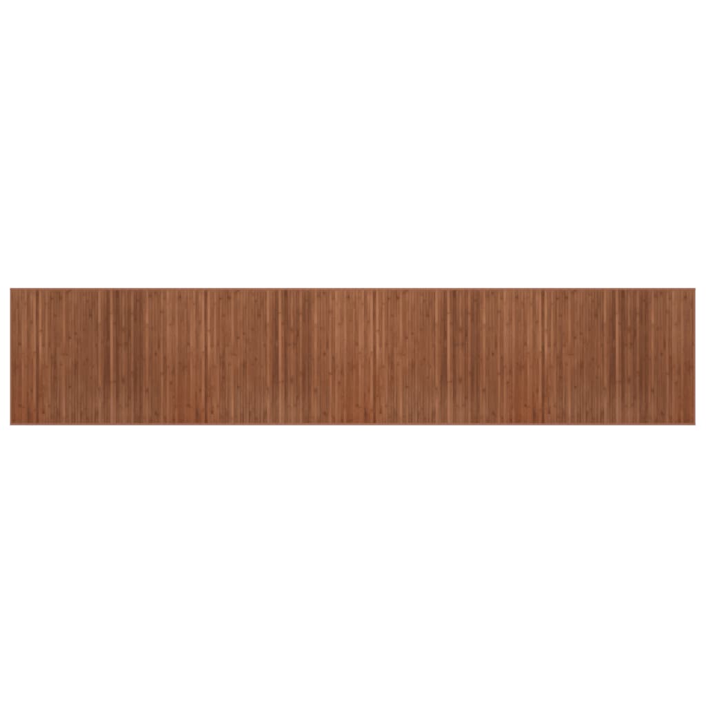 vidaXL Covor dreptunghiular, maro, 80x400 cm, bambus