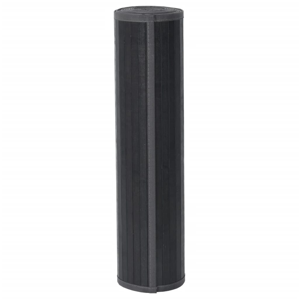vidaXL Covor dreptunghiular, gri, 80x400 cm, bambus