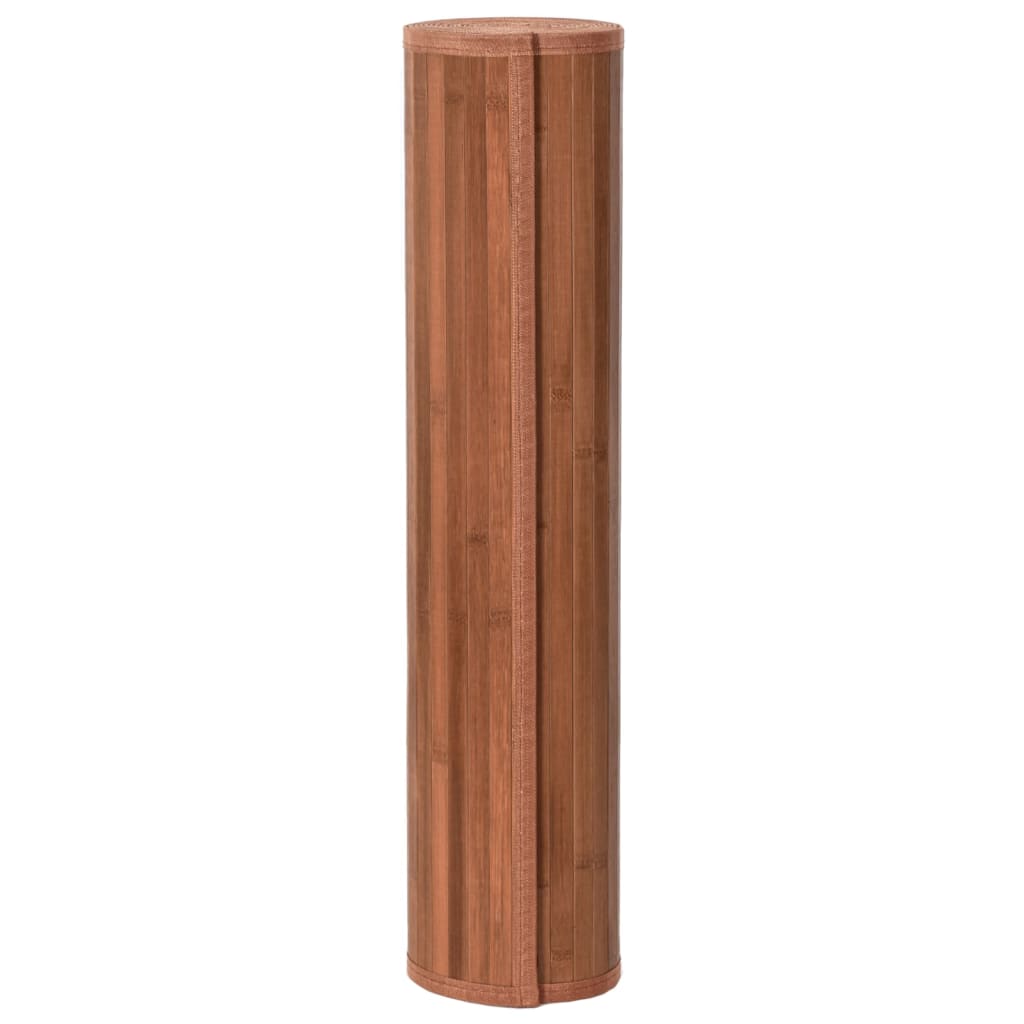 vidaXL Covor dreptunghiular, maro, 80x1000 cm, bambus