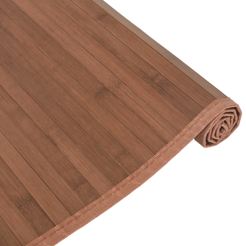 vidaXL Covor dreptunghiular, maro, 80x1000 cm, bambus
